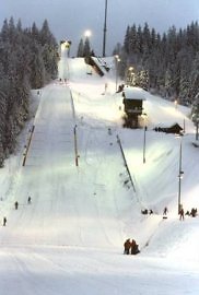 Skisprung im Bayerischen Wald