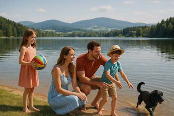 Bayerischer Wald mit See